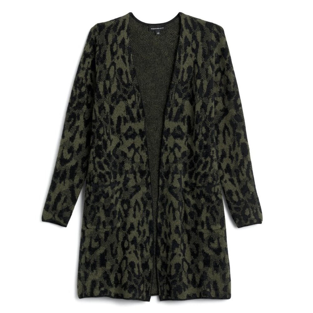 Stitch Fix - Byer California - Cardigan L - Green/Black